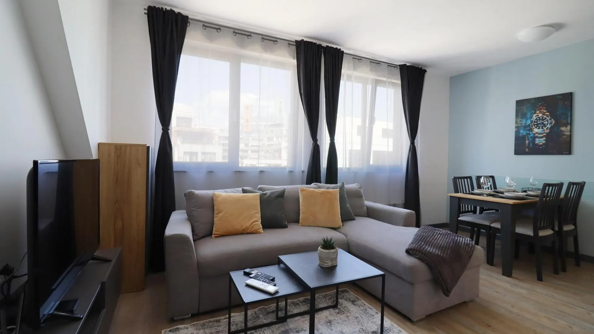 アパート New Sofia Sunset 1Bdrm, Free Parking And Terraceアパートメント